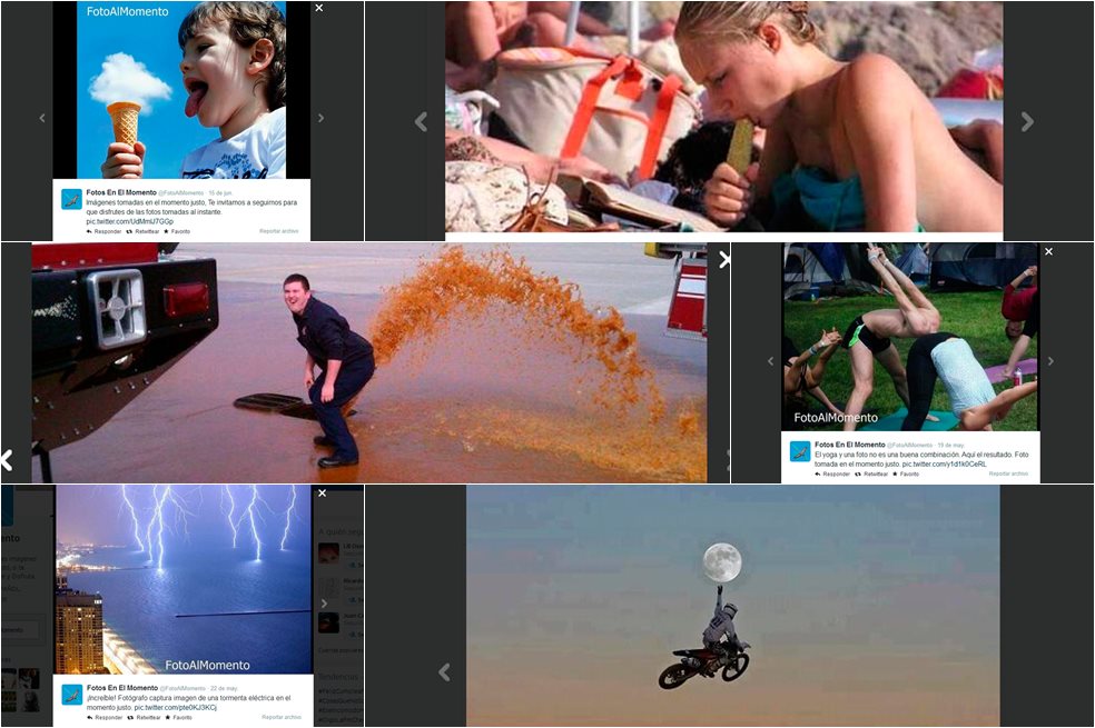 Fotografías tomadas en el momento justo