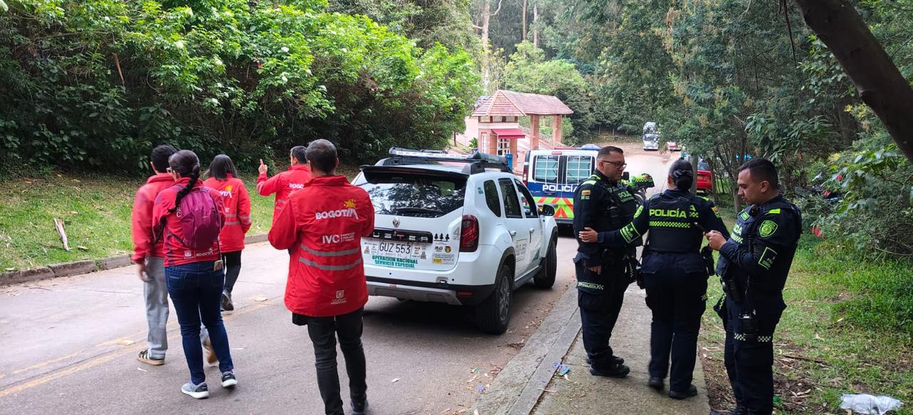 Frenan fiesta de electrónica ilegal en los cerros orientales de Bogotá