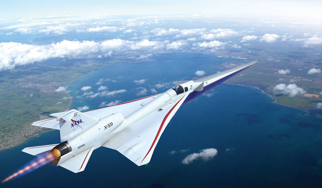 NASA reveló avión con el que busca revivir la aviación supersónica comercial
