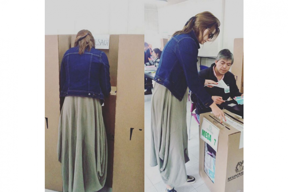 Carolina Cruz muy molesta por críticas, defiende su voto por Peñalosa