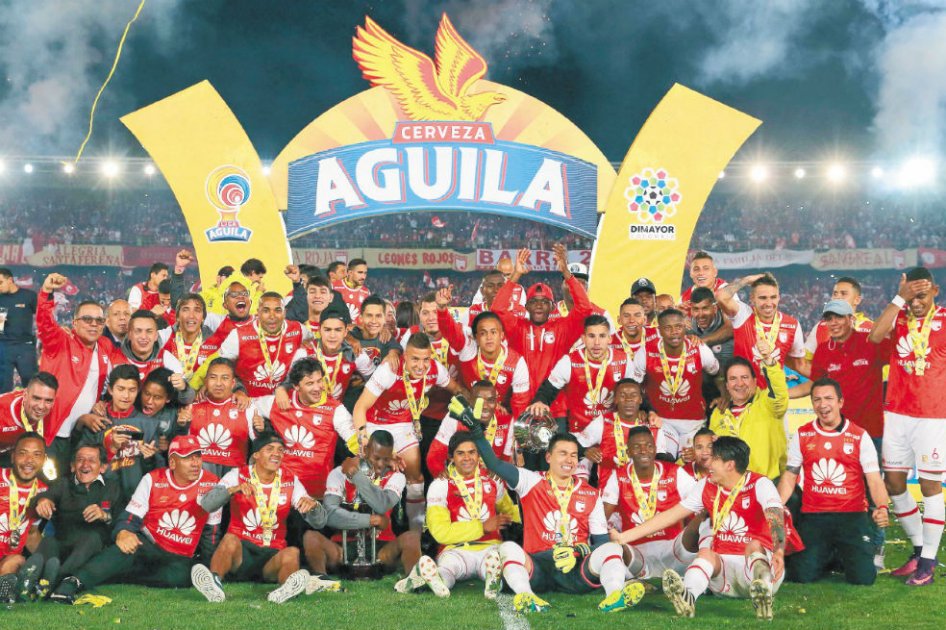 Santa Fe se coronó campeón de la Liga Águila. Foto: Gustavo Torrijos