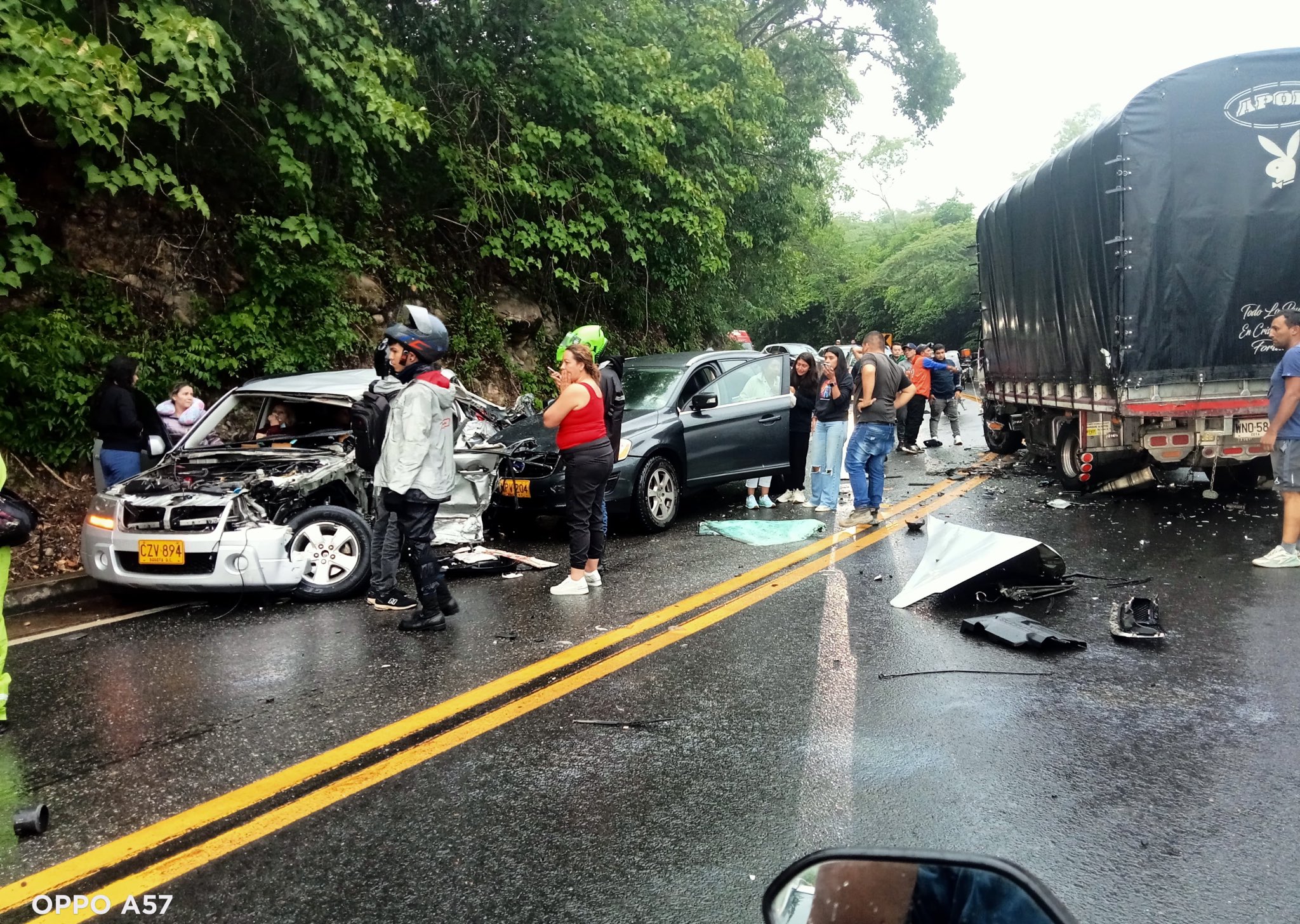Se registró un fuerte accidente en la vía Anapoima-Apulo, esto se sabe
