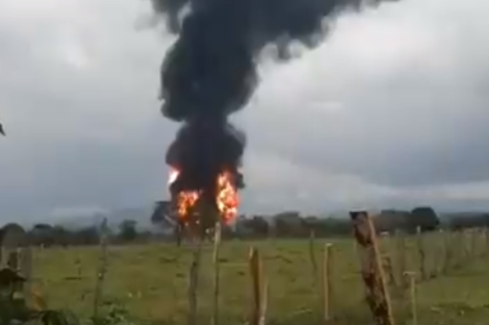 Explosión en el oleoducto Caño Limón Coveñas en Saravena, Arauca, fue un atentado