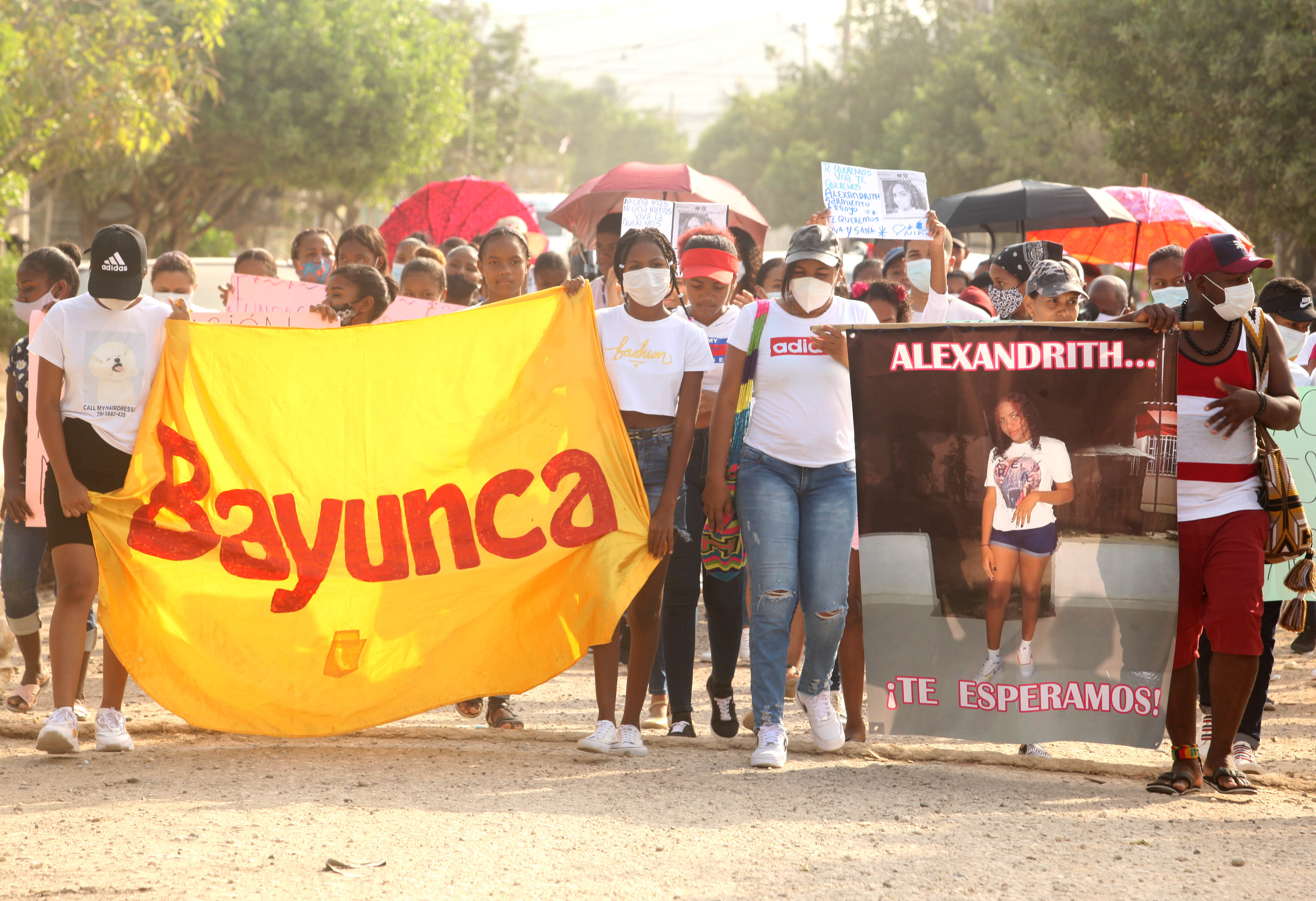 En Cartagena se han realizado varias marchas exigiendo a las autoridades encontrar a Alexandrith Sarmiento.
