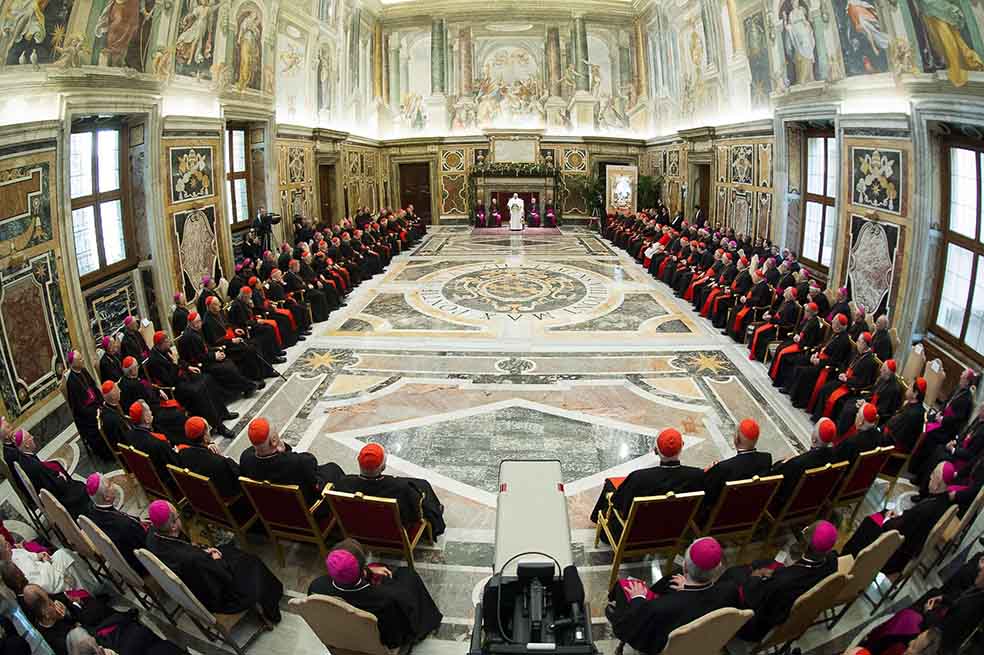 Las 15 enfermedades de la Iglesia según el papa
