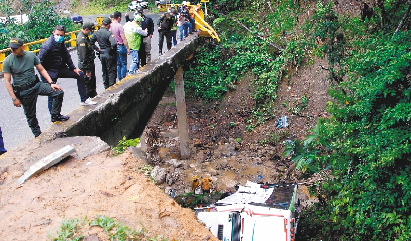 Un grupo especializado investigará las causas del accidente en San Luis, Antioquia