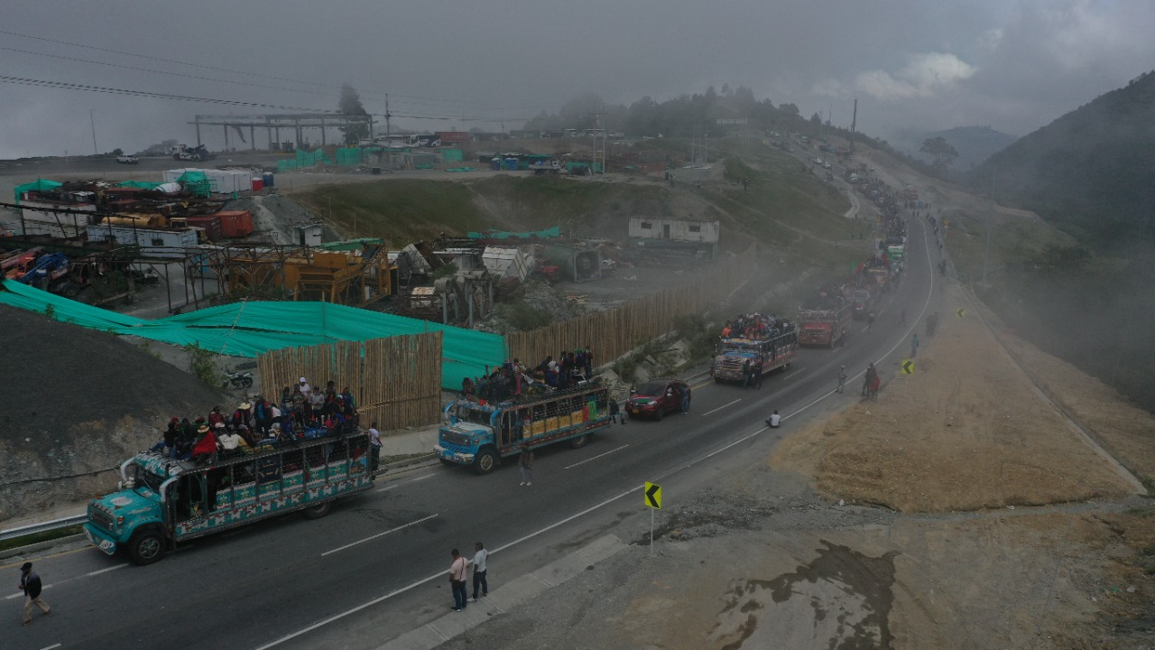 El alcalde de Soacha le pidió a la comunidad que tras su paso, no se queden dentro del municipio, ya que no se cuenta con los recursos para protegerlos.