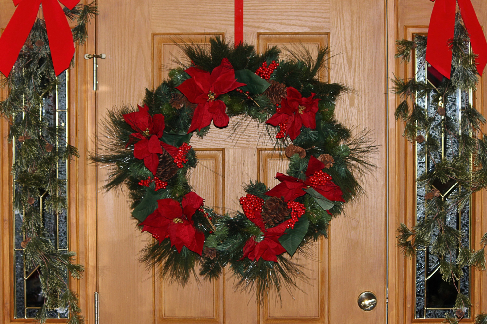 Ideas de decoración navideña para tu puerta en diciembre