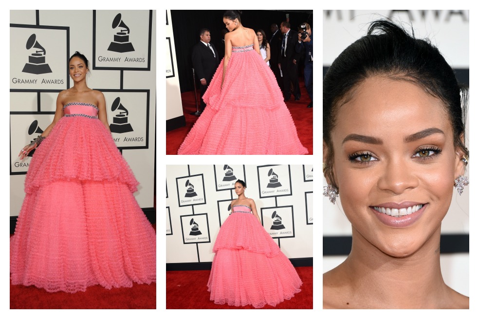 Rihanna ¿vestida o disfrazada para los Grammy?