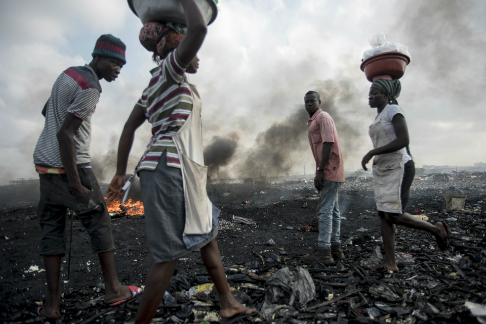 Ghana: la basura electrónica se convierte en arte