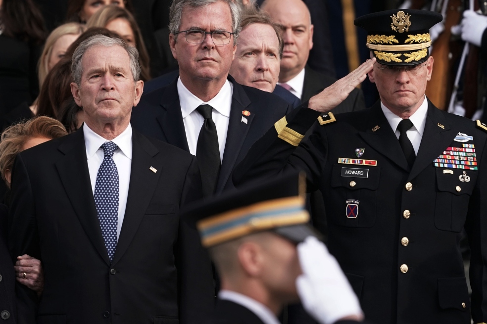 Las palabras de George W. Bush durante el funeral de su padre