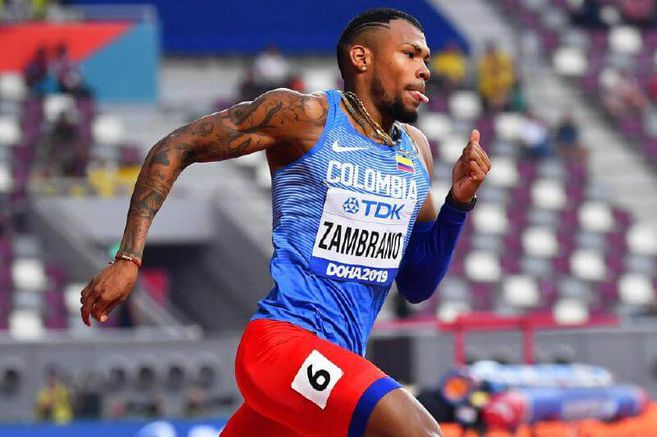 Anthony Zambrano ganó la final de los 400 metros de la Golden Gala