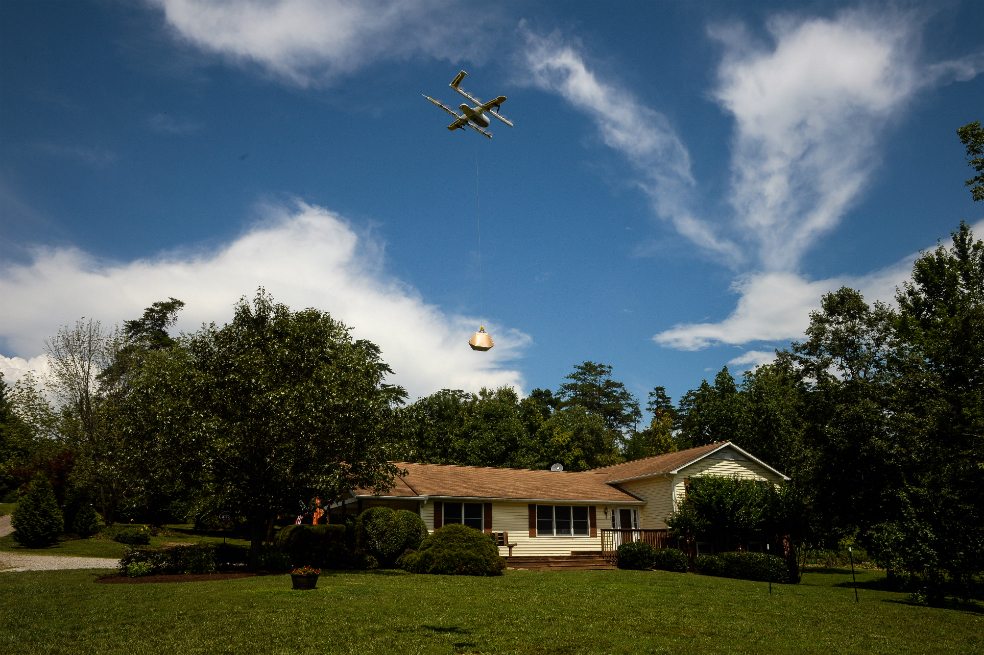 Un helado: el primer envío con drone sobre un área poblada en EE.UU.