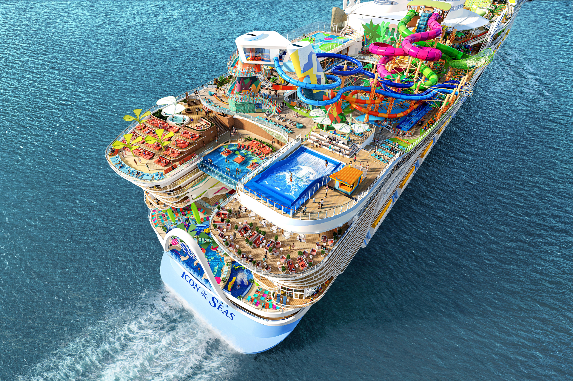 En fotos: así será Icon of the Seas, el crucero más grande del mundo