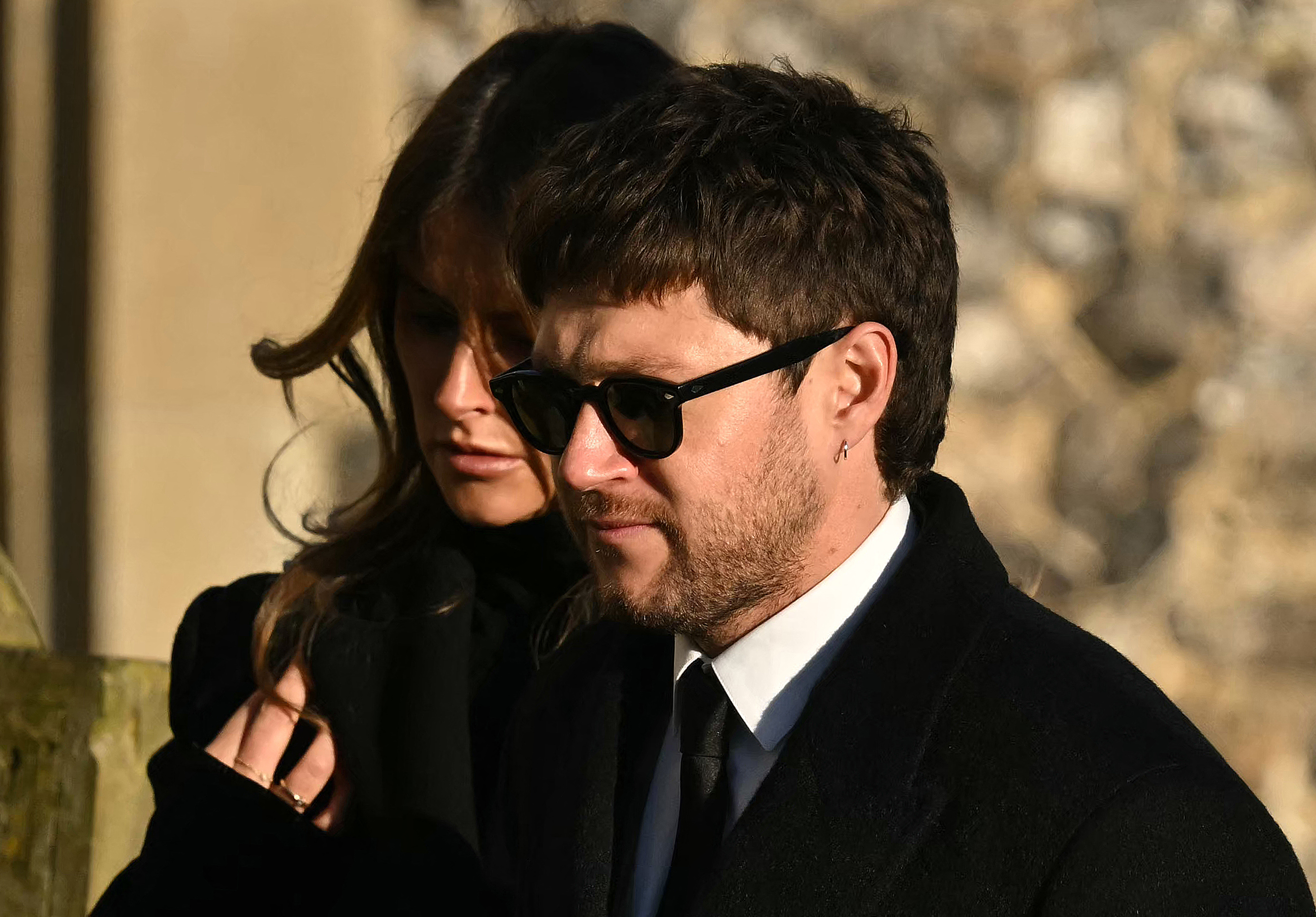 Niall Horan en el funeral de Liam Payne.