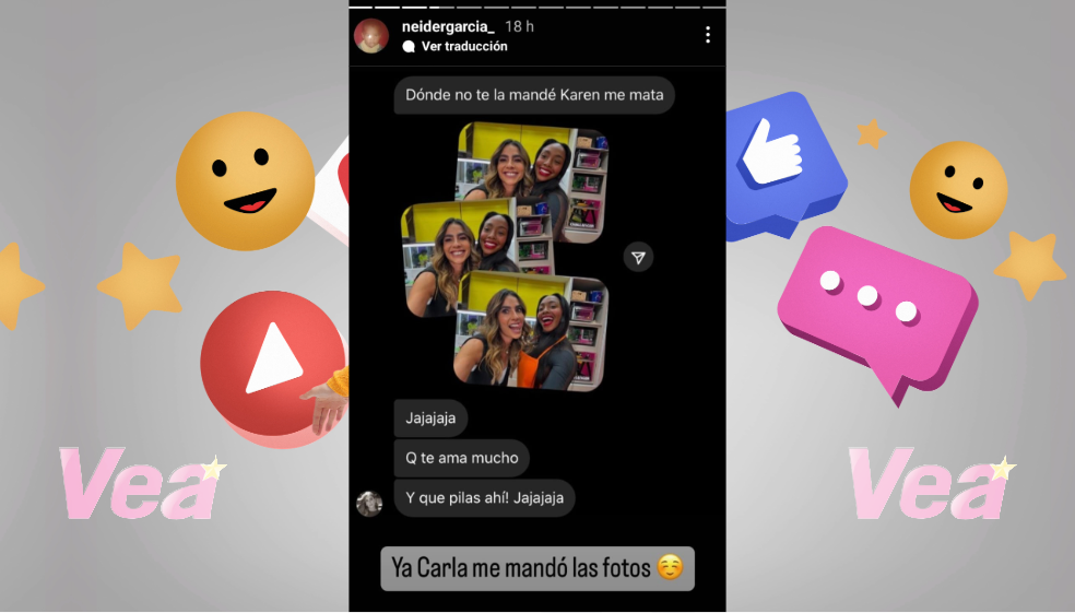 Carla Giraldo, pillada enviando fotos al novio de Karen Sevillano: "Pilas ahí"
