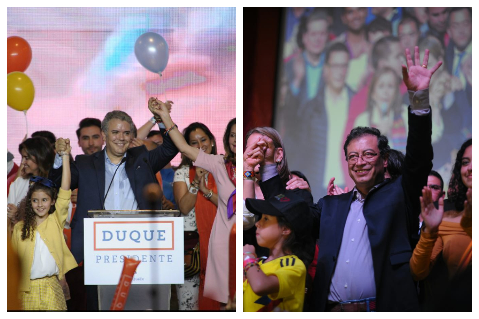 Iván Duque ganó en 17 capitales, Gustavo Petro en 9