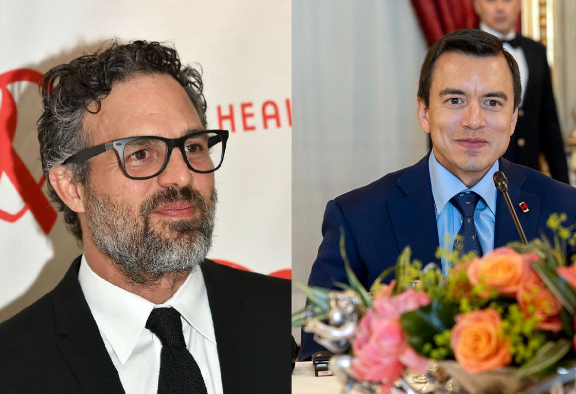 Mark Ruffalo pide cerrar explotación petrolera en Ecuador; el presidente le responde