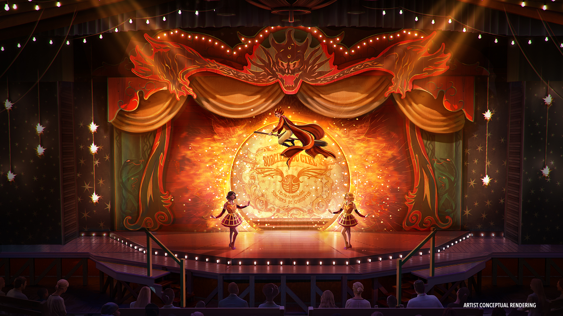 El espectáculo sigue al maestro de ceremonias Skender, que ha robado la maleta de Newt Scamander -con Demiguise, Diricawl, Becerros Lunares y otros- para intentar devolver al arruinado Le Cirque Arcanus su antiguo esplendor. Depende de Gwenlyn, empleada del circo, rescatar a estas criaturas antes de que acaben para siempre en las codiciosas manos de Skender.