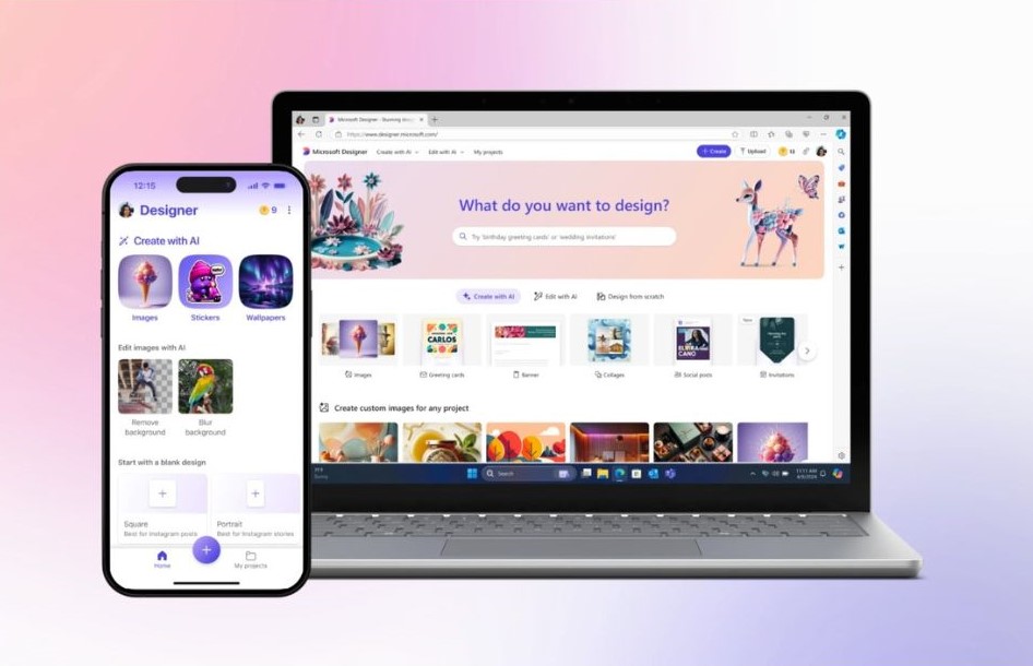 La aplicación de diseño gráfico ahora está disponible en dispositivos móviles en las tiendas digitales de iOS y Android.