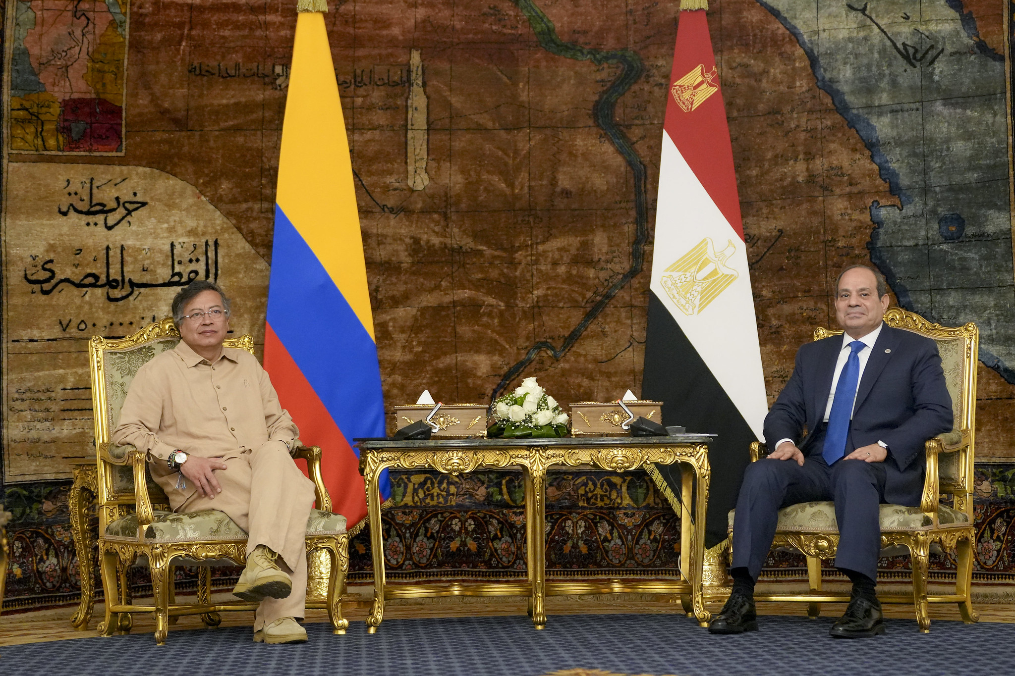 Sigue la gira del presidente Petro por Oriente Medio: así le fue este viernes en Egipto