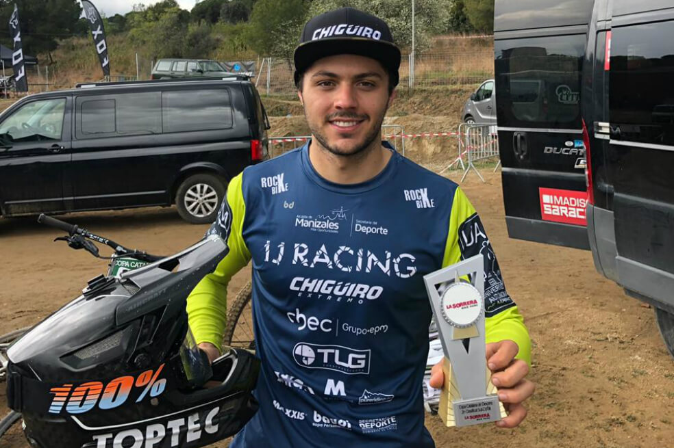 Rafael Gutiérrez, segundo en la Copa Catalana de Downhill
