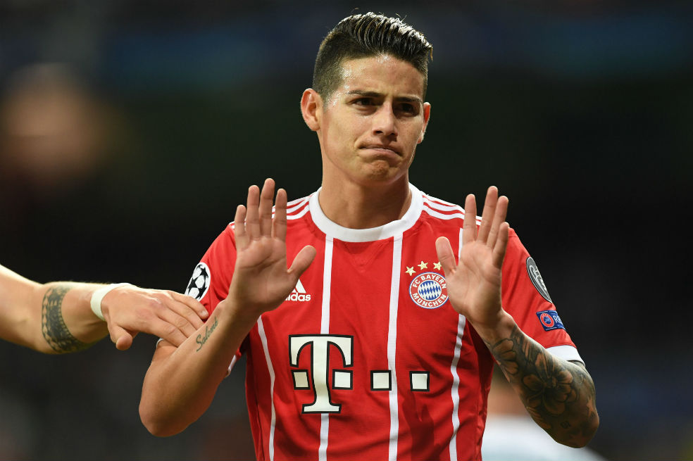 Así fue el regreso de James Rodríguez al Bernabéu