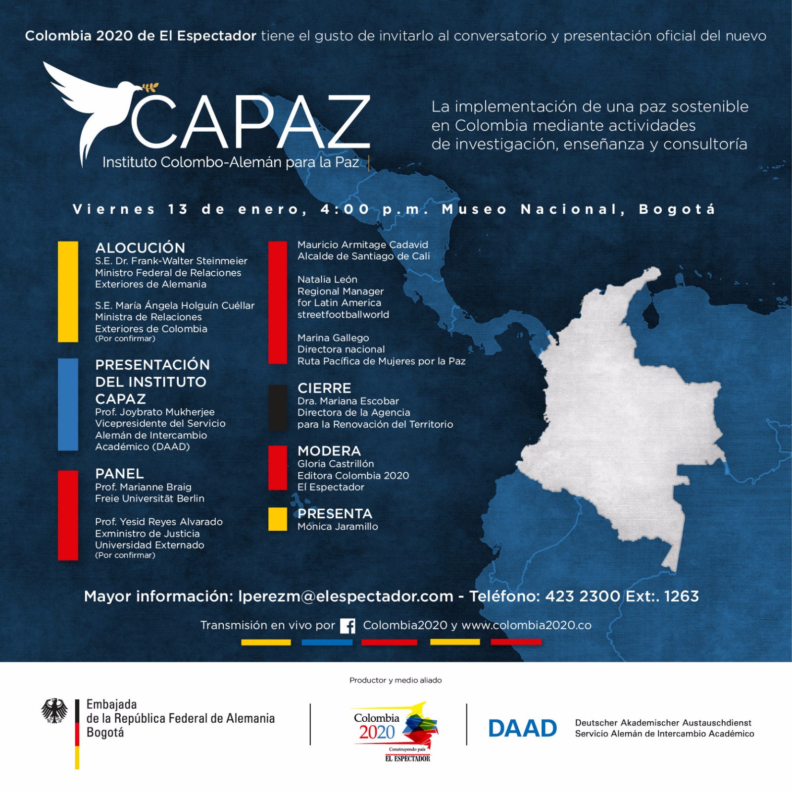 Alemania lanza su instituto de paz en Colombia