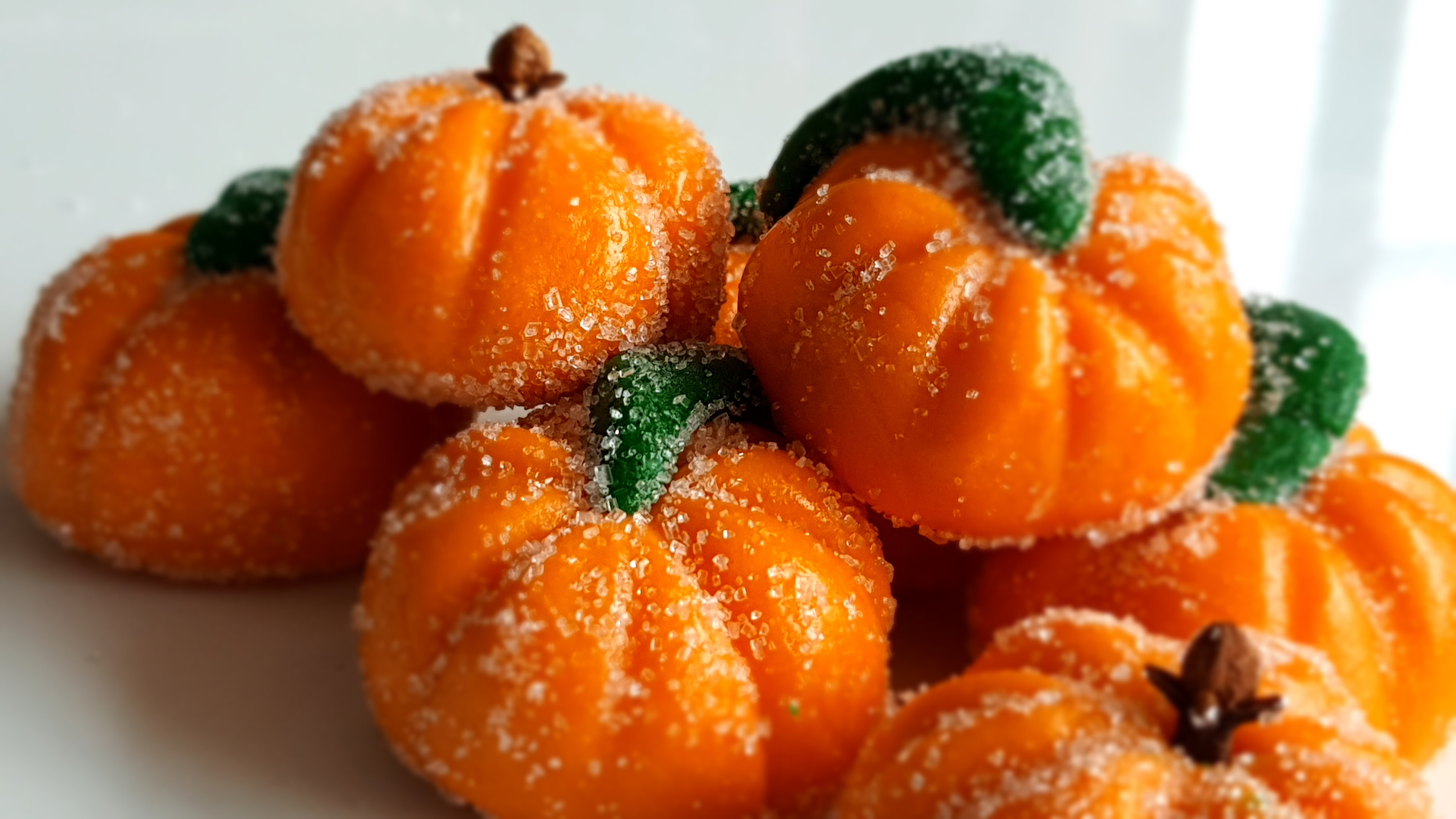 Receta: calabazas de mazapán sin horno ni huevo