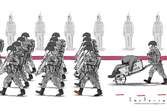 La mancha del desfile