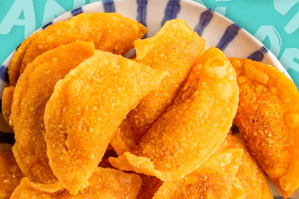 Empanaditas de pipián caucanas con ají de maní