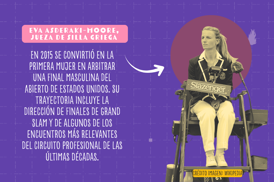 Árbitras que marcaron historia en el tenis.