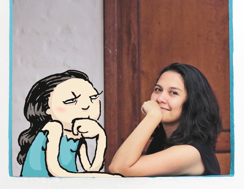 Cecilia Ramos es la creadora de La Ché, una de las caricaturas de “Cromos” y  El Espectador.  / Foto: Mauricio Paz