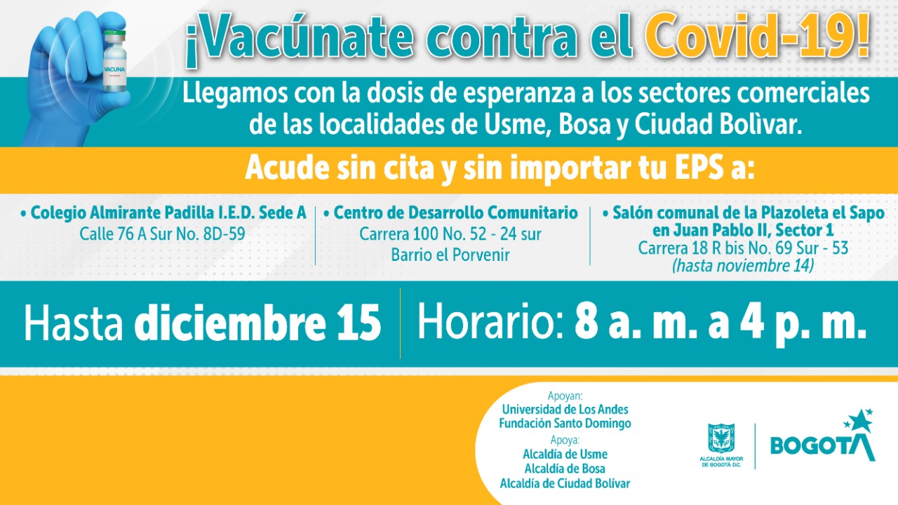 Así va la vacunación contra Covid-19 en Bogotá