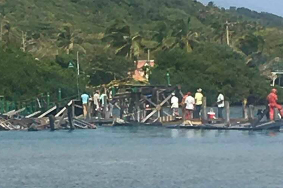Desmantelan el puente de ‘Los Enamorados’ en Providencia por visita de Duque