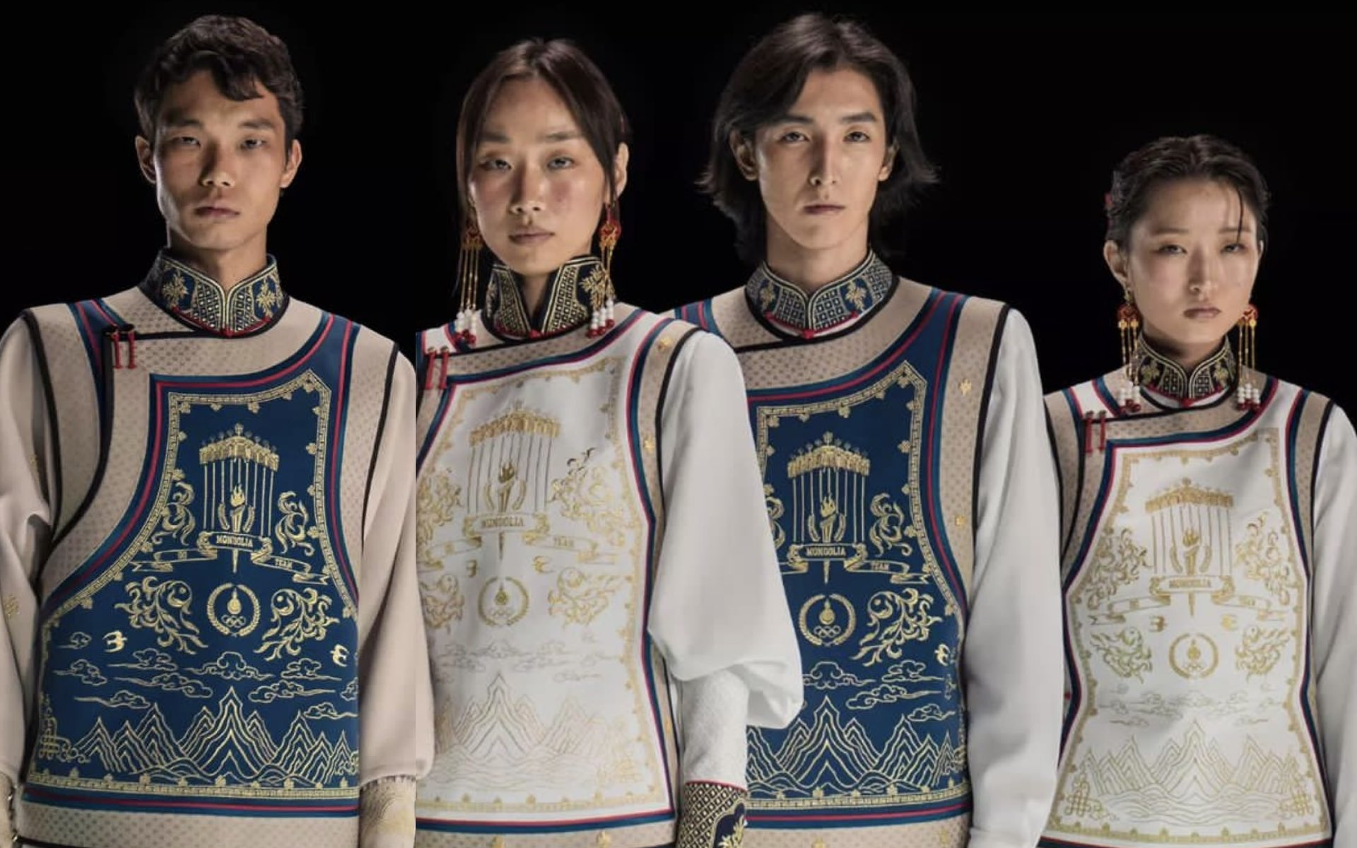 Uniforme de Mongolia para los Juegos Olímpicos de París 2024.