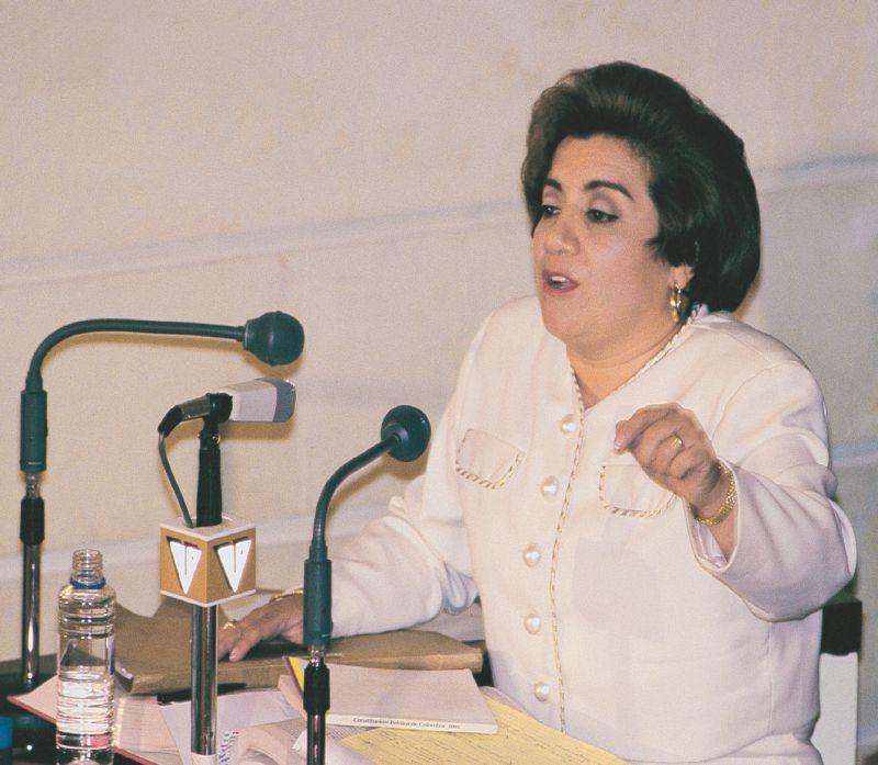 Martha Catalina Daniels. Fecha Noviembre 6 de 1996. / Foto: Carlos Vasquez M. Revista Semana