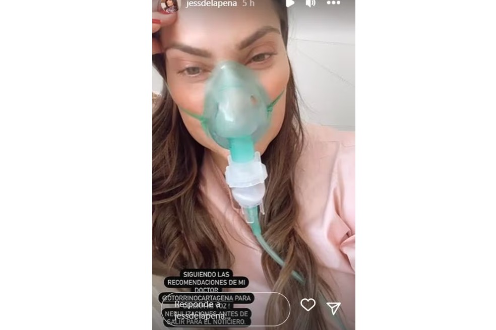 La presentadora Jessica de la Peña preocupó a sus seguidores al revelar que tendrá que realizarse nebulizaciones de por vida. Esta es la razón.