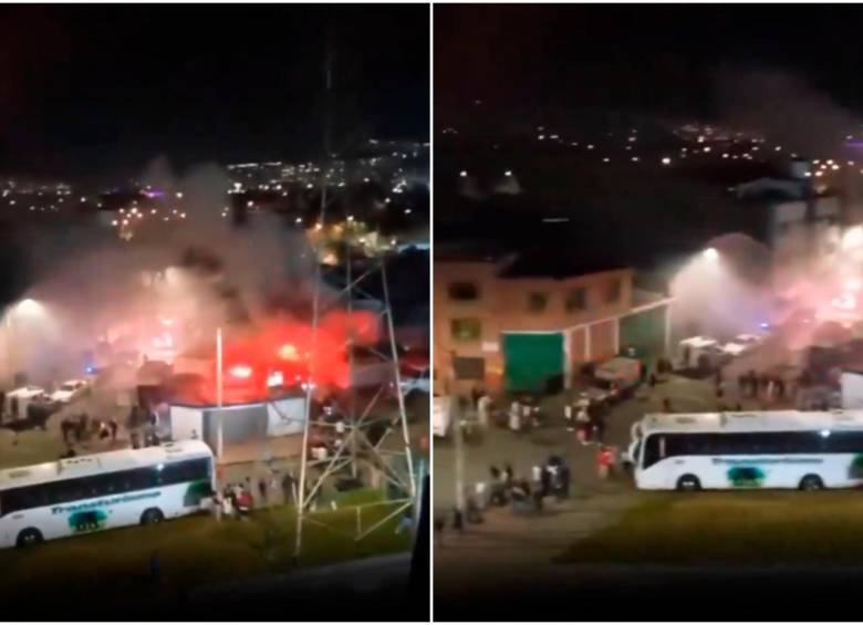 Atentado en Kennedy: lanzan granada a parqueadero y queman ambulancia