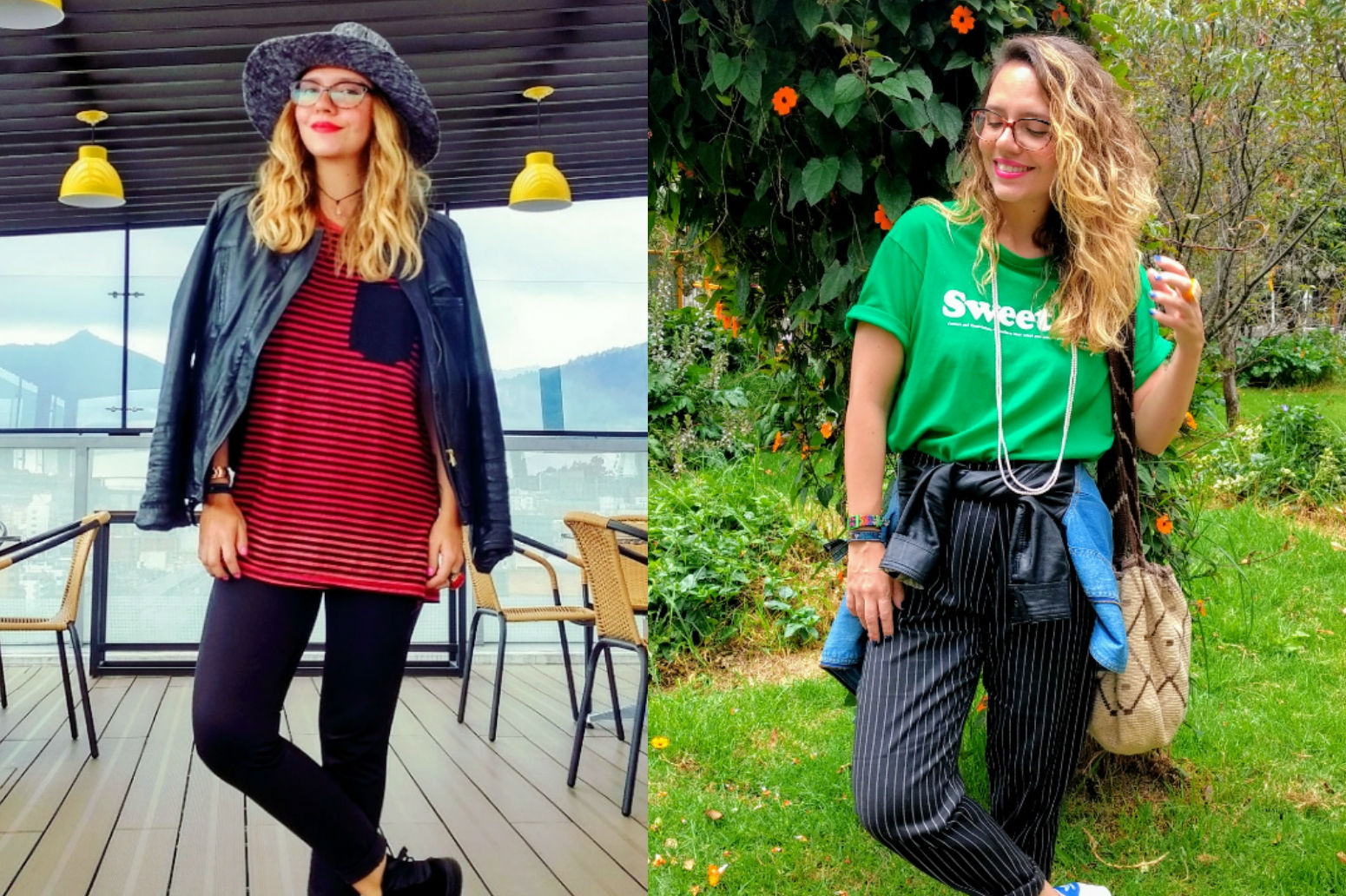 Look del día: dos pintas sacadas del closet de mi novio