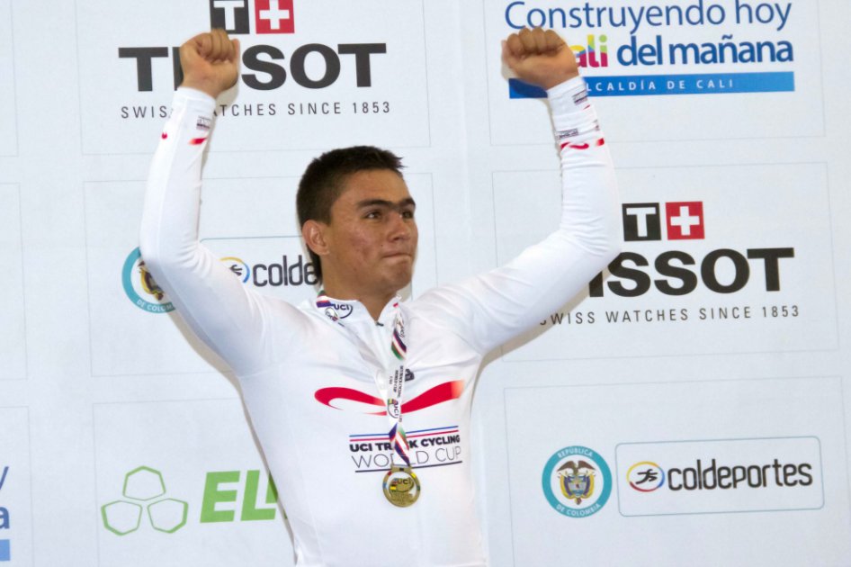 Colombia ganó oro en Copa Mundo de Pista con Fabián Puerta en el keirin