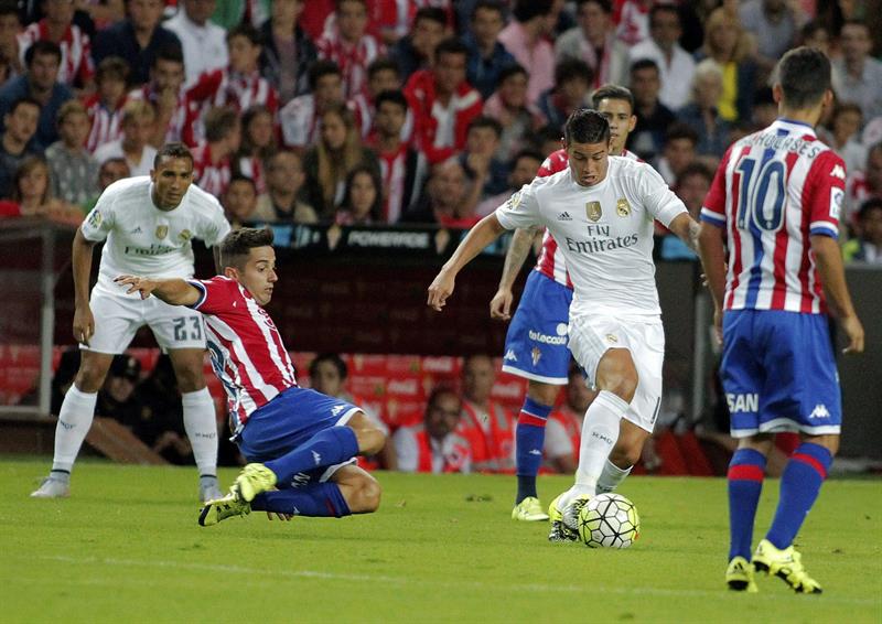 James Rodríguez, principal novedad en el once titular de Real Madrid