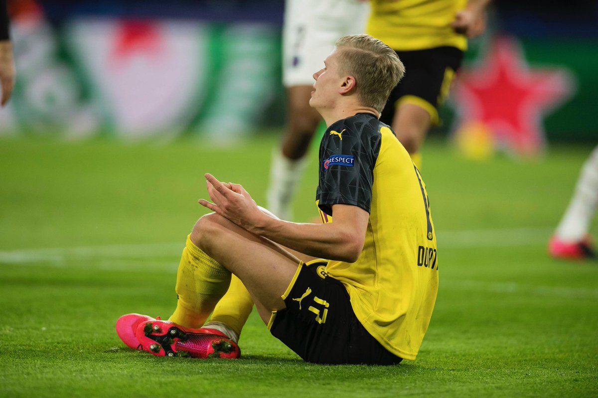 Haland sorprende con un doblete y el Borussia Dortmund venció al PSG