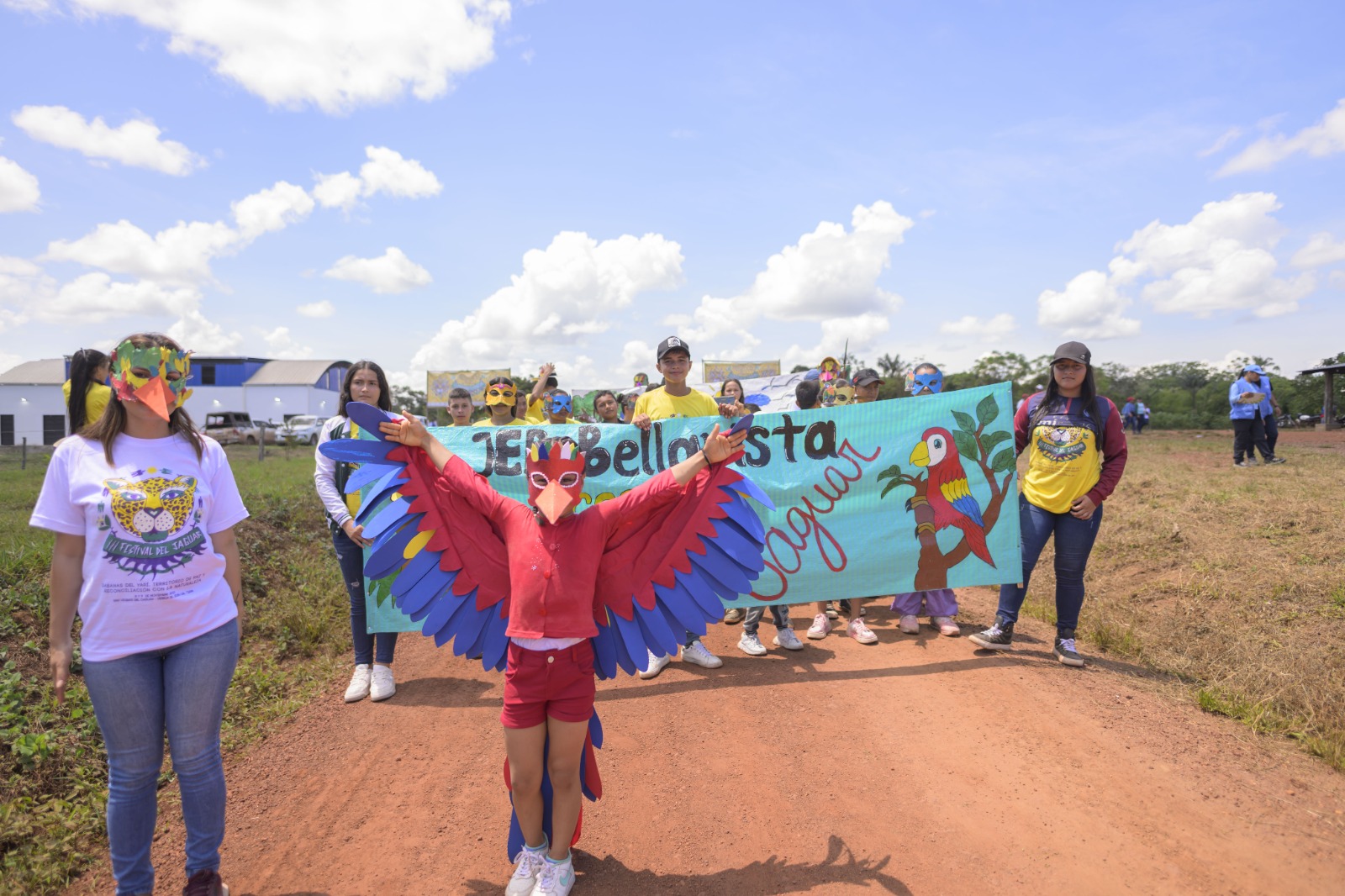 El festival del jaguar se celebra cada dos años con actividades artísticas y deportivas.