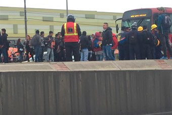 Usuarios de TransMilenio en Soacha bloquearon el sistema