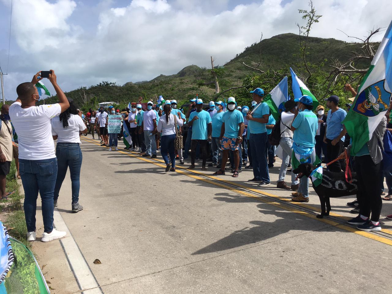 Marcha en Providencia: raizales exigieron cumplimiento de reconstrucción