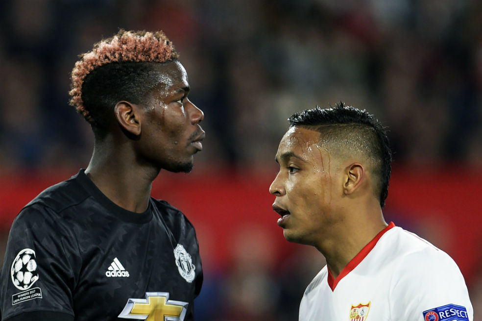 Con Muriel en cancha, Sevilla empató sin goles con el Manchester United