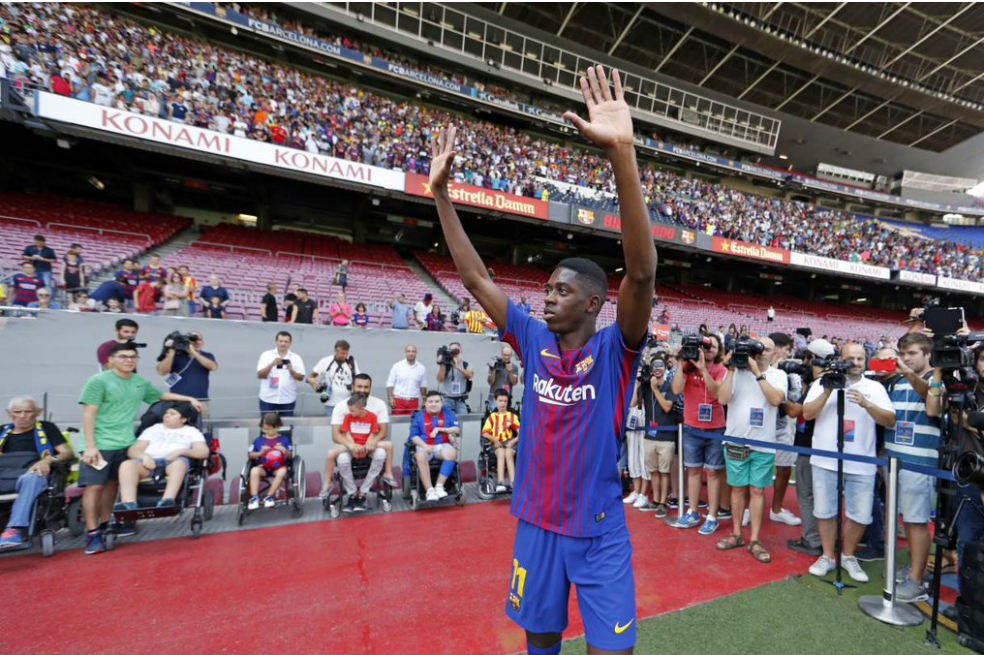 Vuelve y juega: Dembelé, otra vez lesionado