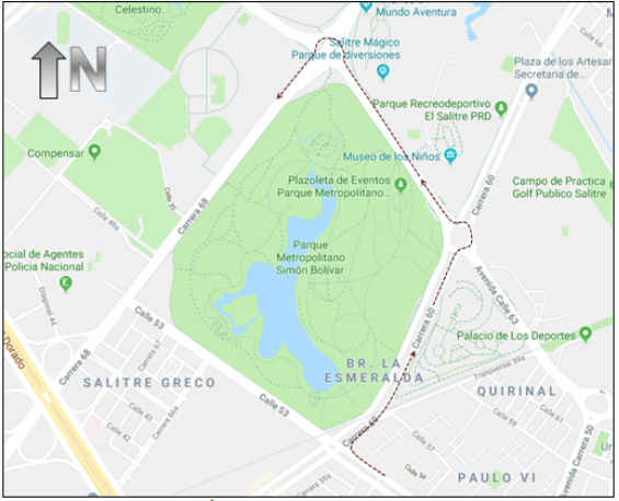 * Los usuarios que circulan en sentido sur - norte por la Av. Carrera 68 y toman la Av. Calle 53 al oriente, deberán continuar por la Av. Carrera 68 al norte – Av. Calle 63 al oriente.
