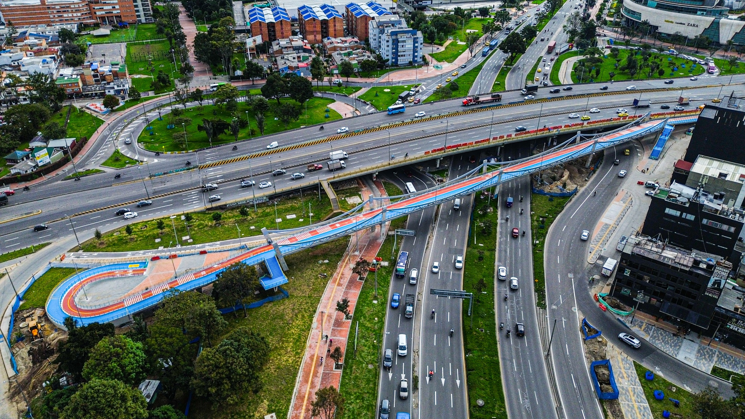 Ciclopuente de la calle 80 con Av. Boyacá está en su fase final de construcción